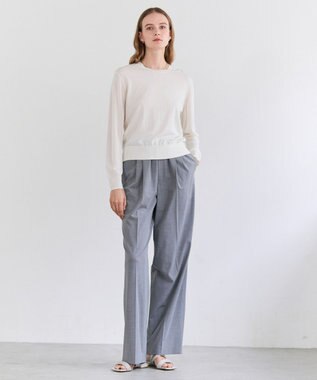 BEIGE， APOPHY / ステッチディテールイージータックパンツ L.Gray