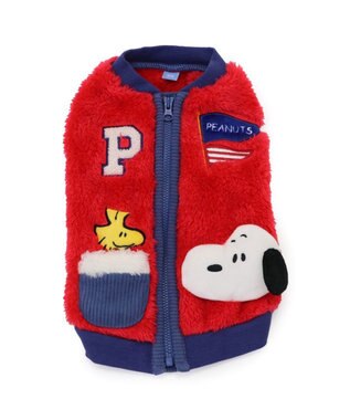 PET PARADISE スヌーピー なかよし ジップベスト 中型犬 レッド