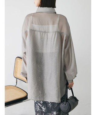 Green Parks ショルダースリット２ＷＡＹシャツ Gray