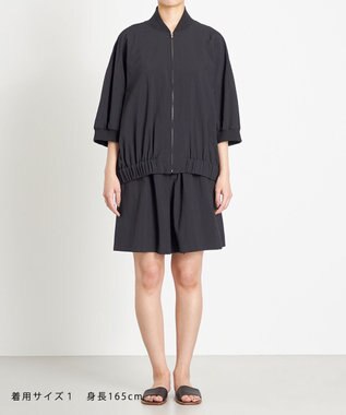 NAVE 【ReNAVE　撥水機能・UVカット・透湿・接触冷感・洗える】ナイロンタスランブルゾン ブラック系