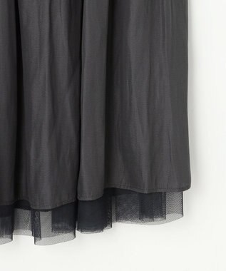 J.PRESS LADIES 【2way】リバーシブル チュール スカート ネイビー系