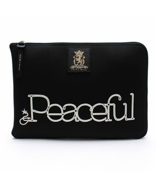 A.D.M.J. 【魔法の様に軽い】マジックライト/コード刺しゅうフラットポーチ2セット(S・LL) NE/AZU