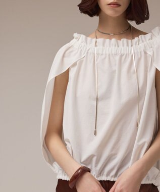 GRACE CONTINENTAL ケープ風2WAYトップ ホワイト