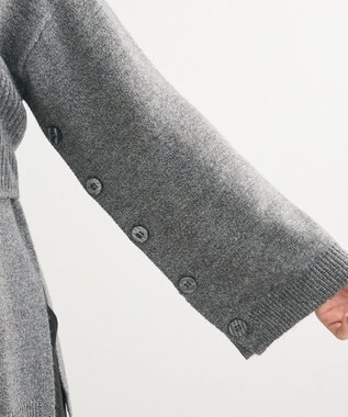 Green Parks ＳＥＴ２点　ニットキャミ＋ニットチュニック Gray Mixture