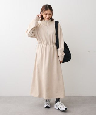 Green Parks ・ＥＬＥＮＣＡＲＥ　ＤＵＥ　スエードポンチワンピース Ivory