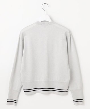 23区GOLF 【WOMEN】シーズン問わず着用可能なラメニットカーディガン ライトグレー系