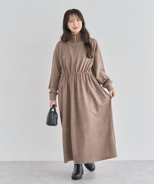 Green Parks ・ＥＬＥＮＣＡＲＥ　ＤＵＥ　スエードポンチワンピース Brown