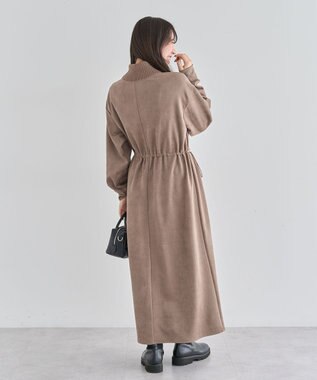 Green Parks ・ＥＬＥＮＣＡＲＥ　ＤＵＥ　スエードポンチワンピース Brown