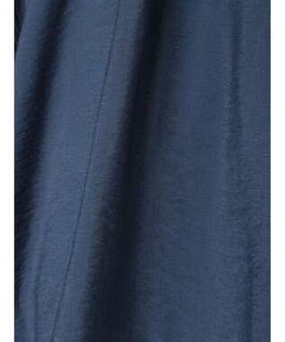 AMERICAN HOLIC 接触冷感　フリル衿５分袖ブラウス Navy