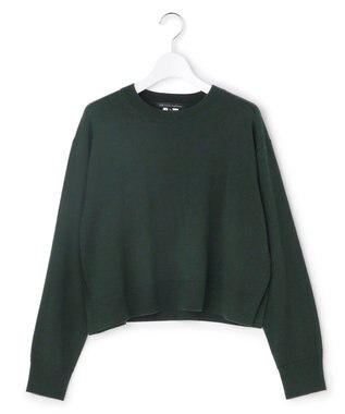 23区 L ニットセットアップ プリーツコンビ ワンピース ダークグリーン系