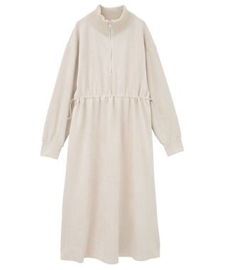 Green Parks ・ＥＬＥＮＣＡＲＥ　ＤＵＥ　スエードポンチワンピース Ivory