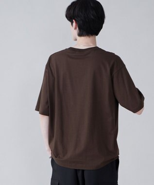 WEGO 【ユニセックス着用ITEM/綿100%/XSSMLサイズ展開】リラックスフィットコットンT ダークブラウン