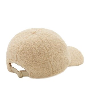 MOONBAT PAUL & JOE ACCESSOIRES ネコワッペン付ボアキャップ ベージュ