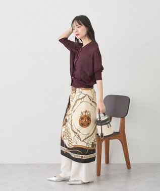 earth music&ecology 【接触冷感】シアードルマンカーディガン Brown