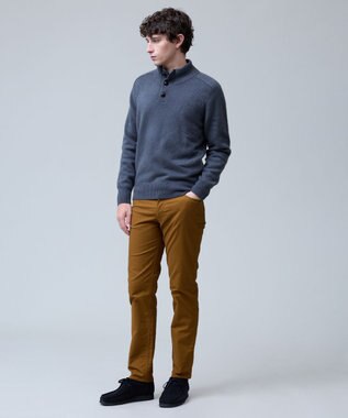 J.PRESS MEN 【カシミア100%使用】カシミヤリブモックネック ニット グレー系