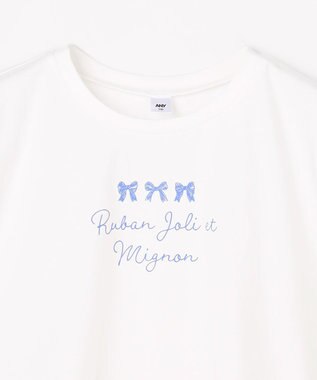 ANY KIDS 【2点セット】Tシャツ×レース キャミソールチュニック ホワイト