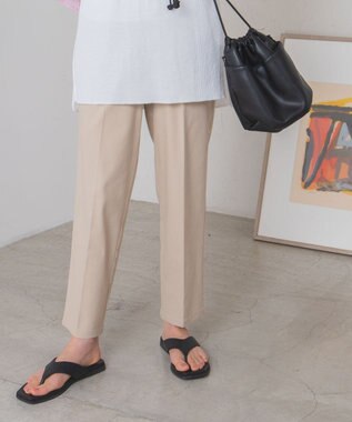 WEGO テーパードスラックスパンツ ライトベージュ