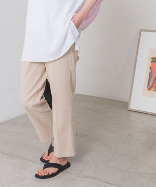 WEGO テーパードスラックスパンツ ライトベージュ