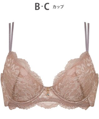 Wing Wing Lesiage 【1000シリーズ】 3/4カップブラ PB1000 ウイング／ワコール ブラウン