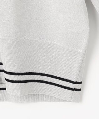 23区GOLF 【WOMEN】シーズン問わず着用可能なラメニットカーディガン ライトグレー系