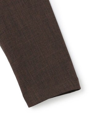 UNFILO MENS ウーリーノ ノーカラージャケット ブラウン