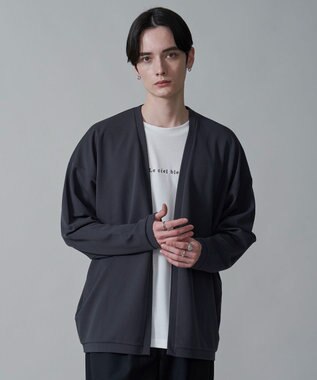 WEGO カルゼアンサンブルカーディガン（LS） ブラック中濃色