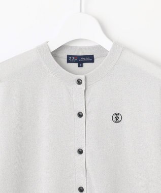 23区GOLF 【WOMEN】シーズン問わず着用可能なラメニットカーディガン ライトグレー系