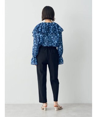 YECCA VECCA タックテーパードパンツ② Black