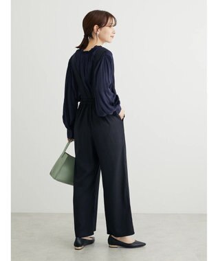 Green Parks ２ｗａｙデザインボタンサス付きパンツ Black