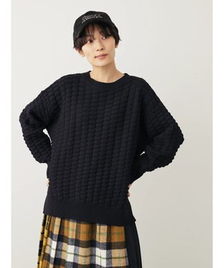 AMERICAN HOLIC エコカルットポコポコプルオーバー Black