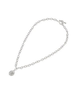 AMERICAN HOLIC 【ステンレス】コイントップチェーンネックレス Silver