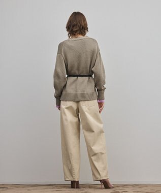 GRACE CONTINENTAL リリヤーンニットカーディガン カーキ