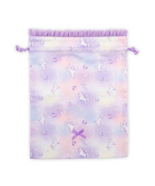Mother garden マザーガーデン ユニコーン 巾着 《ぷっくり柄》 大 ぷっくり柄