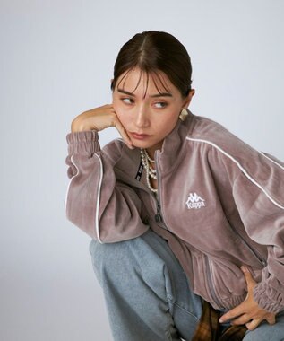 OP／FILA 【Kappa】ベロアトラックジャケット グレー