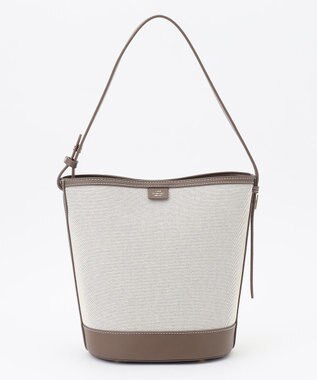 J.PRESS LADIES 【2way】Bucket キャンバス バッグ モカ系