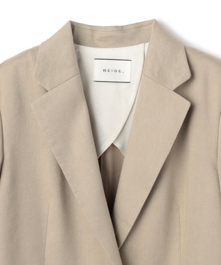 BEIGE， MICA / リネンブレンドテーラードジャケット  L.Taupe
