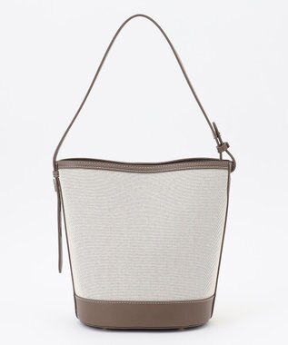 J.PRESS LADIES 【2way】Bucket キャンバス バッグ モカ系