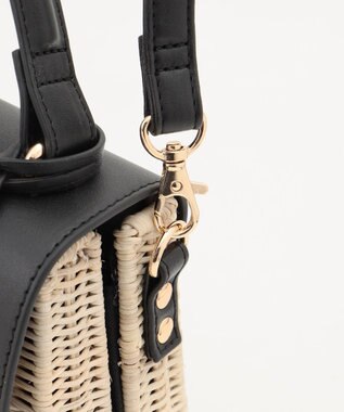 組曲 【2WAY】トップハンドルカゴバッグ ブラック系