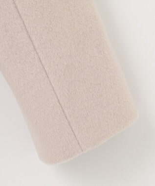 J.PRESS LADIES L アンゴラビーバー ノーカラーコート ベージュ系