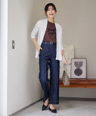 Tiaclasse 【新色追加・UVケア・接触冷感】“やみつき”着ながしロングカットソーカーデ オフホワイト