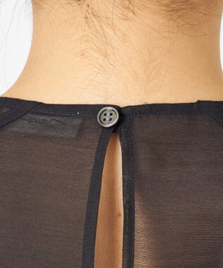 NAVE 【Nave・手洗い可】オーガンジーブラウス ブラック系