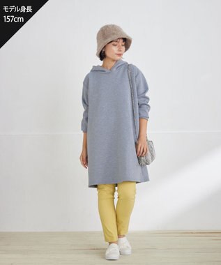 Tiaclasse 【接触冷感・洗える】はき痩せ美脚パンツ イエロー