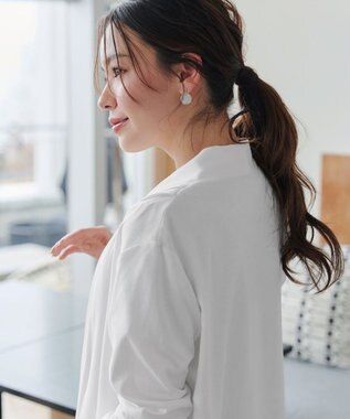 Tiaclasse 【新色追加・UVケア・接触冷感】“やみつき”着ながしロングカットソーカーデ オフホワイト