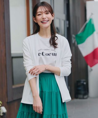 Tiaclasse 【新色追加・UVケア・接触冷感】“やみつき”着ながしロングカットソーカーデ オフホワイト