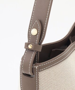 J.PRESS LADIES 【2way】Bucket キャンバス バッグ モカ系