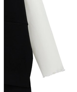 earth music&ecology ＳＥＴ２点圧縮風ポンチベスト＋リブタートル Black