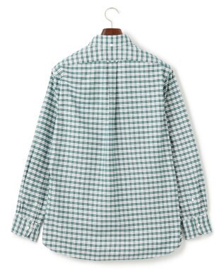 J.PRESS MEN ストレッチ コットンネルシャツ グリーン系3