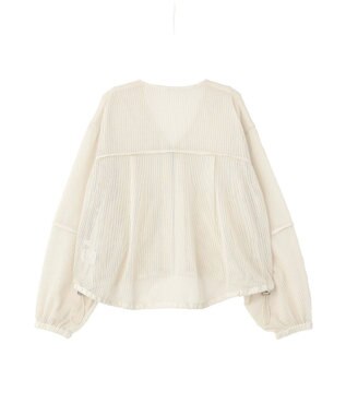 AMERICAN HOLIC メッシュ異素材ブルゾン Ivory