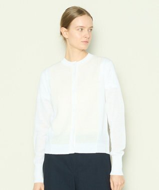 JOSEPH 【洗える】リネンコットン　カーディガン Ivory