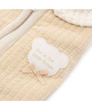 PET PARADISE ペットパラダイス くまちゃん 背開き ジップアップ ベスト 小型 ベージュ